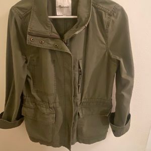 Army green utility jacket.  Size medium.